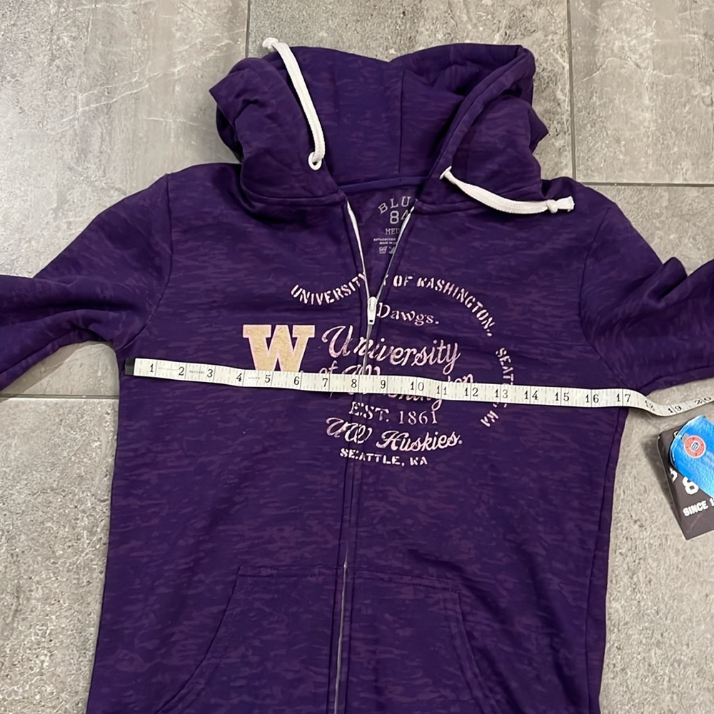 UW Huskies Full Zip Hoodie NWT - Picture 8 of 9